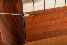 Load image into Gallery viewer, Rare Mid-Century Modern Baldwin Acrosonic Spinet Piano in Walnut, Brass & Cane, USA, c. 1960s-ABT Modern