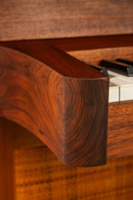 Load image into Gallery viewer, Rare Mid-Century Modern Baldwin Acrosonic Spinet Piano in Walnut, Brass & Cane, USA, c. 1960s-ABT Modern