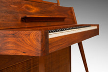 Load image into Gallery viewer, Rare Mid-Century Modern Baldwin Acrosonic Spinet Piano in Walnut, Brass & Cane, USA, c. 1960s-ABT Modern