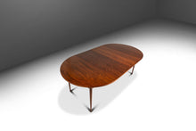 Load image into Gallery viewer, Rare Mid-Century Modern Extension Dining Table in Walnut w/ 2 Leaves Attributed to Singer and Sons, USA, c. 1960's-ABT Modern