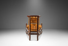 Load image into Gallery viewer, Rare Mid-Century Modern 'Jangada' Lounge Chair in Solid Jacaranda Wood & Leather by Jean Gillon for Wood Art, Brazil, c. 1960s-ABT Modern