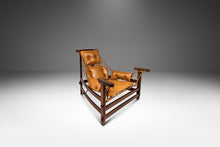 Load image into Gallery viewer, Rare Mid-Century Modern 'Jangada' Lounge Chair in Solid Jacaranda Wood & Leather by Jean Gillon for Wood Art, Brazil, c. 1960s-ABT Modern