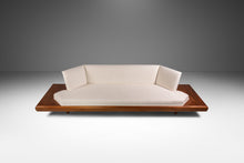 Load image into Gallery viewer, Rare Mid-Century Modern Model 2006-S Platform Sofa in Walnut & White Knoll Bouclé by Adrian Pearsall for Craft Associates, USA, c. 1960s-ABT Modern