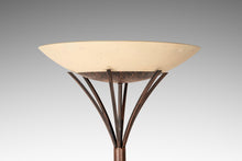 Load image into Gallery viewer, Rare Mid-Century Modern Rustic Hand-Forged Twisted Metal Torchiere Floor Lamp by Robert Sonneman for George Kovacs, USA, c. 1990-ABT Modern
