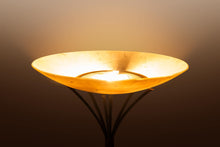 Load image into Gallery viewer, Rare Mid-Century Modern Rustic Hand-Forged Twisted Metal Torchiere Floor Lamp by Robert Sonneman for George Kovacs, USA, c. 1990-ABT Modern