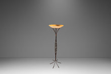 Load image into Gallery viewer, Rare Mid-Century Modern Rustic Hand-Forged Twisted Metal Torchiere Floor Lamp by Robert Sonneman for George Kovacs, USA, c. 1990-ABT Modern