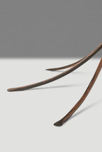 Load image into Gallery viewer, Rare Mid-Century Modern Rustic Hand-Forged Twisted Metal Torchiere Table Lamp by Robert Sonneman for George Kovacs, USA, c. 1990