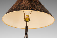 Load image into Gallery viewer, Rare Mid-Century Modern Rustic Hand-Forged Twisted Metal Torchiere Table Lamp by Robert Sonneman for George Kovacs, USA, c. 1990