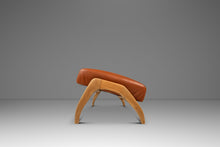 Load image into Gallery viewer, Rare Mid-Century Modern Sculptural Lounge Chair & Ottoman in Oak and Italian Leather in the Manner of Adrian Pearsall, USA, c. 1960s-ABT Modern