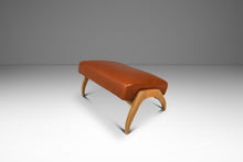 Load image into Gallery viewer, Rare Mid-Century Modern Sculptural Lounge Chair & Ottoman in Oak and Italian Leather in the Manner of Adrian Pearsall, USA, c. 1960s-ABT Modern