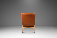 Load image into Gallery viewer, Rare Mid-Century Modern Sculptural Lounge Chair & Ottoman in Oak and Italian Leather in the Manner of Adrian Pearsall, USA, c. 1960s-ABT Modern
