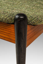 Load image into Gallery viewer, Rare Mid-Century Modern Two Seater Sculpted Bench in Oak & New Two-Toned Upholstery by Arthur Umanoff, USA, c. 1960s-ABT Modern