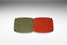 Load image into Gallery viewer, Rare Mid-Century Modern Two Seater Sculpted Bench in Oak & New Two-Toned Upholstery by Arthur Umanoff, USA, c. 1960s-ABT Modern