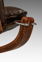 Load image into Gallery viewer, Rare Mid-Century Modern Winged Falcon Chair in Original Leather by Sigurd Ressel for Vatne Møbler, Norway, c. 1970's-ABT Modern