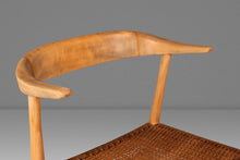 Load image into Gallery viewer, Rare Mid-Century Scandinavian Modern "Horn" Desk / Accent Armchair in Beech & Paper Cord by Folke Ohllson for DUX, Sweden, c. 1950s-ABT Modern