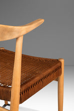 Load image into Gallery viewer, Rare Mid-Century Scandinavian Modern "Horn" Desk / Accent Armchair in Beech & Paper Cord by Folke Ohllson for DUX, Sweden, c. 1950s-ABT Modern