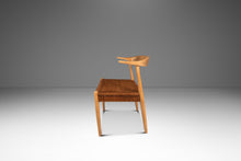 Load image into Gallery viewer, Rare Mid-Century Scandinavian Modern "Horn" Desk / Accent Armchair in Beech & Paper Cord by Folke Ohllson for DUX, Sweden, c. 1950s-ABT Modern