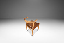 Load image into Gallery viewer, Rare Mid-Century Scandinavian Modern "Horn" Desk / Accent Armchair in Beech & Paper Cord by Folke Ohllson for DUX, Sweden, c. 1950s-ABT Modern