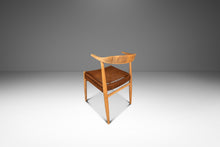 Load image into Gallery viewer, Rare Mid-Century Scandinavian Modern "Horn" Desk / Accent Armchair in Beech & Paper Cord by Folke Ohllson for DUX, Sweden, c. 1950s-ABT Modern
