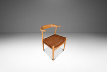 Load image into Gallery viewer, Rare Mid-Century Scandinavian Modern "Horn" Desk / Accent Armchair in Beech & Paper Cord by Folke Ohllson for DUX, Sweden, c. 1950s-ABT Modern