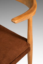 Load image into Gallery viewer, Rare Mid-Century Scandinavian Modern "Horn" Desk / Accent Armchair in Beech & Suede by Folke Ohllson for DUX, Sweden, c. 1950s-ABT Modern