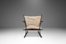 Load image into Gallery viewer, Rare Pair (2) of Restored Stokke "Stick" Chairs in Suede & Rosewood by Jens H. Quistgaard for Nissen Langaa, Denmark, c. 1960s-ABT Modern