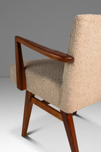 Load image into Gallery viewer, Rare Restored Mid-Century Modern Model C-108 Armchair in Walnut & Beige Bouclé by Jens Risom for Jens Risom Design, USA, c. 1950s-ABT Modern