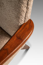 Load image into Gallery viewer, Rare Restored Mid-Century Modern Model C-108 Armchair in Walnut & Beige Bouclé by Jens Risom for Jens Risom Design, USA, c. 1950s-ABT Modern