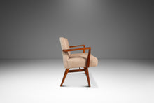 Load image into Gallery viewer, Rare Restored Mid-Century Modern Model C-108 Armchair in Walnut & Beige Bouclé by Jens Risom for Jens Risom Design, USA, c. 1950s-ABT Modern