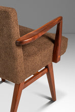 Load image into Gallery viewer, Rare Restored Mid-Century Modern Model C-108 Armchair in Walnut & Brown Bouclé by Jens Risom for Jens Risom Design, USA, c. 1950s-ABT Modern
