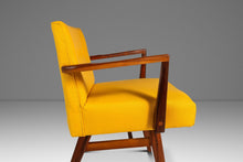 Load image into Gallery viewer, Rare Restored Mid-Century Modern Model C-108 Armchair in Walnut & Canary Yellow Fabric by Jens Risom for Jens Risom Design, USA, c. 1950s-ABT Modern