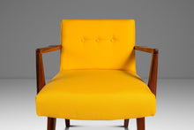 Load image into Gallery viewer, Rare Restored Mid-Century Modern Model C-108 Armchair in Walnut & Canary Yellow Fabric by Jens Risom for Jens Risom Design, USA, c. 1950s-ABT Modern