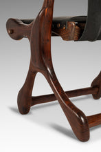 Load image into Gallery viewer, Rare Restored Mid-Century Modern "Sloucher" Sling Chair in Rosewood & Leather by Don S. Shoemaker for Señal Furniture, c. 1960s-ABT Modern