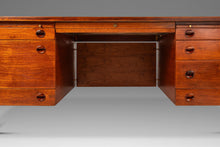 Load image into Gallery viewer, Rare Restored Substantial Mid-Century Modern Executive Desk in Walnut by Edward Wormley for Dunbar, USA, c. 1950s-ABT Modern
