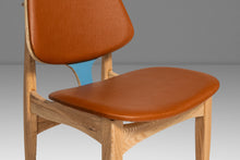 Load image into Gallery viewer, Rare Set of Eight (8) Mid-Century Modern Multi-Colored Dining Chairs by Elliots of Newbury After Arne Vodder, England, c. 1960's-ABT Modern