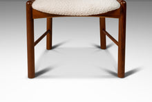 Load image into Gallery viewer, Rare Set of Four (4) Mid-Century Modern Dining Chairs in Teak & Bouclé by Benny Linden, Singapore, c. 1970's-ABT Modern