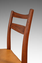 Load image into Gallery viewer, Rare Set of Four (4) Scandinavian Modern Dining Chairs in Teak & Leather Attributed to Yngve Ekström for Gemla Diö, Sweden, c. 1950s-ABT Modern