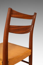 Load image into Gallery viewer, Rare Set of Four (4) Scandinavian Modern Dining Chairs in Teak & Leather Attributed to Yngve Ekström for Gemla Diö, Sweden, c. 1950s-ABT Modern