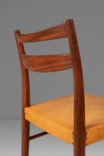 Load image into Gallery viewer, Rare Set of Four (4) Scandinavian Modern Dining Chairs in Teak & Leather Attributed to Yngve Ekström for Gemla Diö, Sweden, c. 1950s-ABT Modern