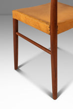Load image into Gallery viewer, Rare Set of Four (4) Scandinavian Modern Dining Chairs in Teak & Leather Attributed to Yngve Ekström for Gemla Diö, Sweden, c. 1950s-ABT Modern