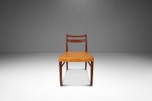 Load image into Gallery viewer, Rare Set of Four (4) Scandinavian Modern Dining Chairs in Teak & Leather Attributed to Yngve Ekström for Gemla Diö, Sweden, c. 1950s-ABT Modern