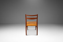 Load image into Gallery viewer, Rare Set of Four (4) Scandinavian Modern Dining Chairs in Teak & Leather Attributed to Yngve Ekström for Gemla Diö, Sweden, c. 1950s-ABT Modern
