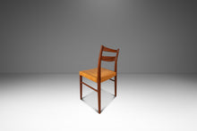 Load image into Gallery viewer, Rare Set of Four (4) Scandinavian Modern Dining Chairs in Teak & Leather Attributed to Yngve Ekström for Gemla Diö, Sweden, c. 1950s-ABT Modern
