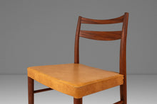 Load image into Gallery viewer, Rare Set of Four (4) Scandinavian Modern Dining Chairs in Teak & Leather Attributed to Yngve Ekström for Gemla Diö, Sweden, c. 1950s-ABT Modern