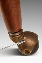 Load image into Gallery viewer, Rare Set of Four (4) 'Trifecta' Rolling Stools in Walnut & Original Tweed Fabric by Adrian Pearsall for Craft Associates, USA, c. 1960s-ABT Modern