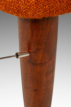 Load image into Gallery viewer, Rare Set of Four (4) 'Trifecta' Rolling Stools in Walnut & Original Tweed Fabric by Adrian Pearsall for Craft Associates, USA, c. 1960s-ABT Modern