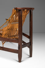 Load image into Gallery viewer, Rare Set of Two ( 2 ) 'Jangada' Lounge Chairs w/ Matching Ottoman in Jacaranda & Leather by Jean Gillon for Wood Art, Brazil, c. 1960s-ABT Modern