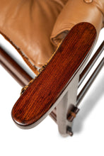 Load image into Gallery viewer, Rare Set of Two ( 2 ) 'Jangada' Lounge Chairs w/ Matching Ottoman in Jacaranda & Leather by Jean Gillon for Wood Art, Brazil, c. 1960s-ABT Modern