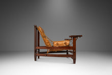 Load image into Gallery viewer, Rare Set of Two ( 2 ) 'Jangada' Lounge Chairs w/ Matching Ottoman in Jacaranda & Leather by Jean Gillon for Wood Art, Brazil, c. 1960s-ABT Modern
