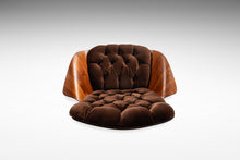 Load image into Gallery viewer, Rare Set of Two (2) Mid-Century Modern "Mrs." Lounge Chairs in Walnut & Velvet by George Mulhauser for Plycraft, USA, c. 1960s-ABT Modern